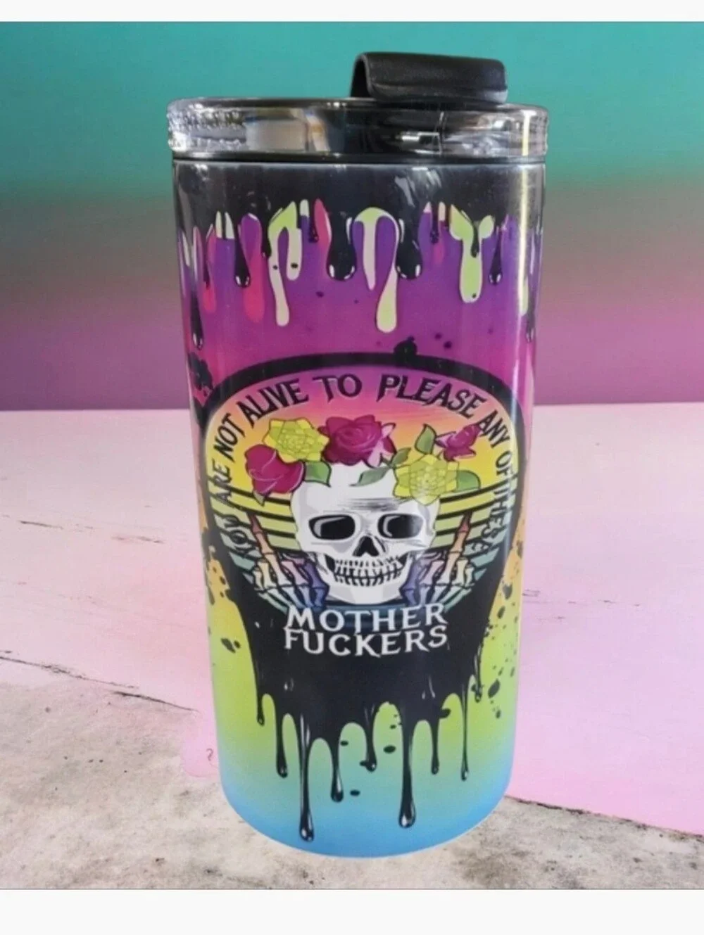 You Are Not Alive to Please Any of These 4 in 1 Can Cooler 14oz Tumbler 🎉Sale